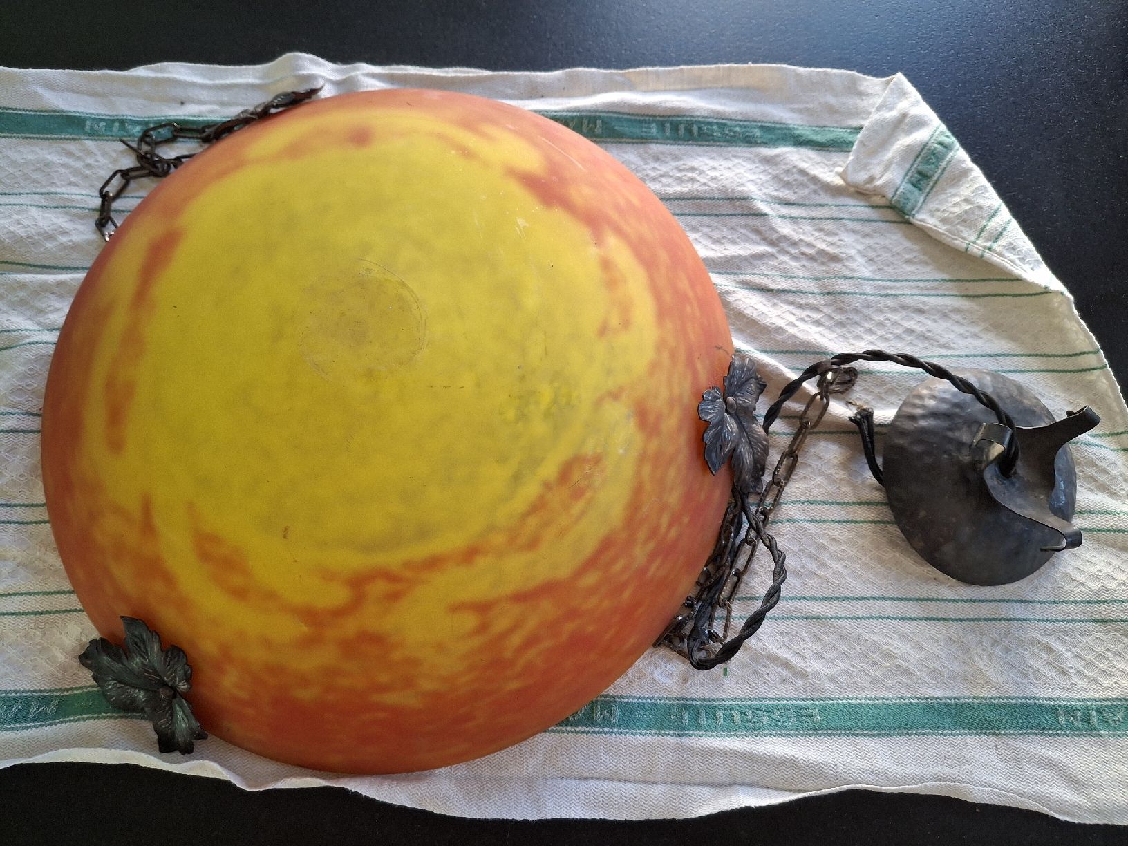 Lampade: Lustre en verre Muller Frères – Usato da Yverdon-les-Bains venduto da beth6700