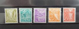 1934 Schweiz 3 - 20 ungestempelt