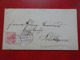 Ziffermuster, 1884, Brief nach Solothurn
