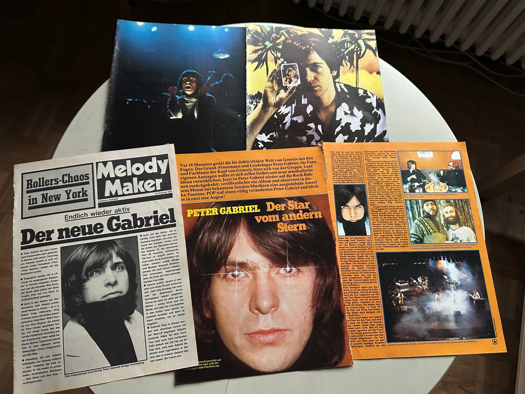 Zeitschriften & Magazine: PETER GABRIEL GENESIS tolle Berichte + Poster Sammlung 70's – Gebraucht aus Basel von Partridge 4