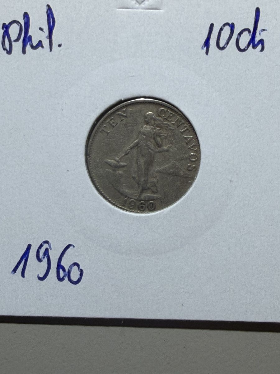Alle Münzen: Philippines - 10 cents - 1960 – Gebraucht aus Payerne von Mike1682