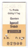 Billette Gonten - Appenzell - Urnäsch