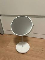 Kosmetikspiegel weiss, 2-seitig, 3-fach Vergrösserung