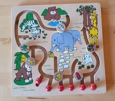 Holzspielzeug Labyrinth Tiere, Motorikspielzeug, Top Zustand