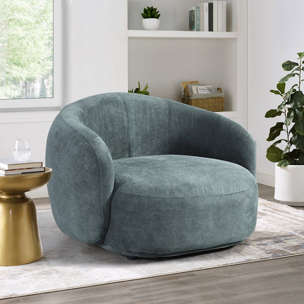 Sessel: Premium Sessel CASSIE Webstoff - Dunkelgrün – Neu und originalverpackt aus Wallenwil von toesstal-vertrieb