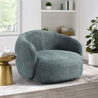 Premium Sessel CASSIE Webstoff - Dunkelgrün