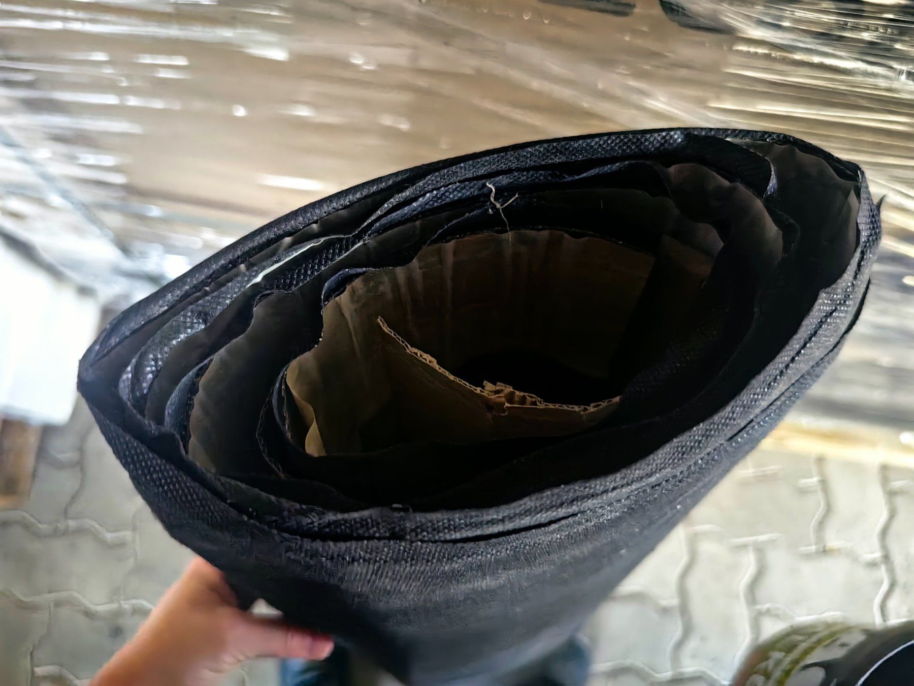 Sanitär: Bitumen Dichtbahn Reste  1,57m – Gebraucht aus Ormalingen von sopra_energie 1