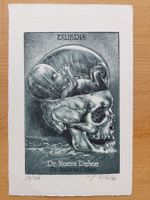 Exlibris Jens Rusch - Original Radierung Geburt und Tod