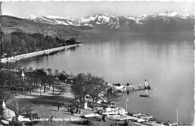Cartoline postali: Lausanne-Ouchy, le Quai – Usato da Ottikon b.Kemptth. venduto da Neptun1974