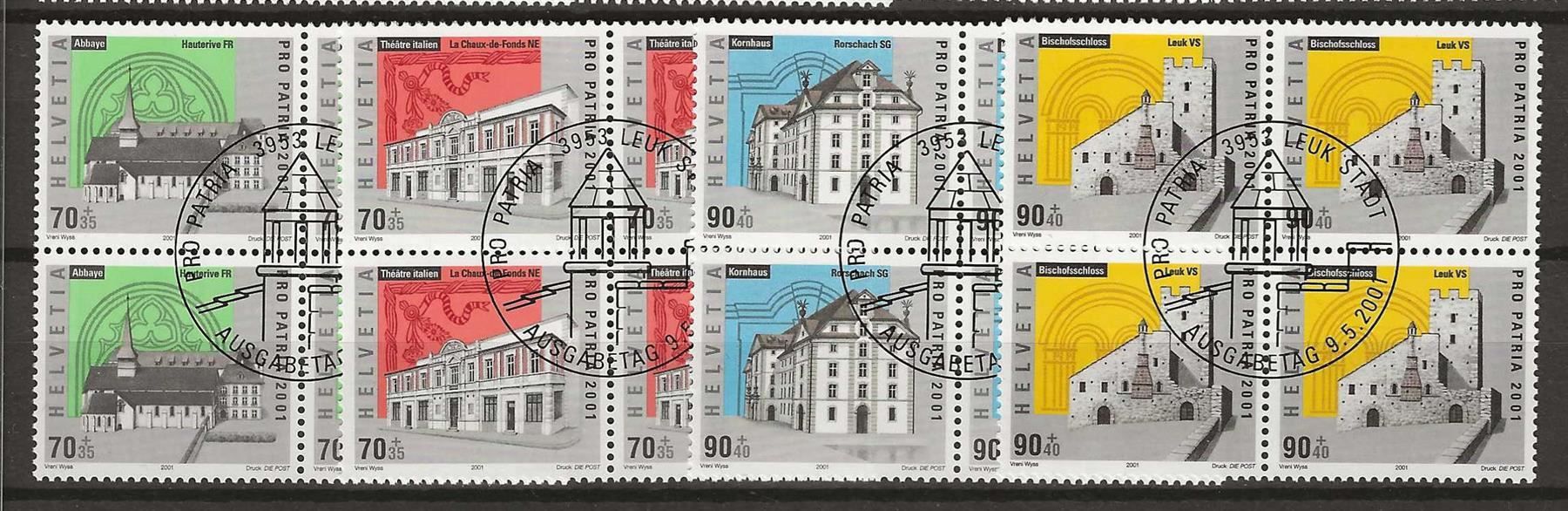 Tutti i francobolli: PPB2001 - Pro Patria 2001 B4 obl. – Usato da Trélex venduto da Phil_Albert