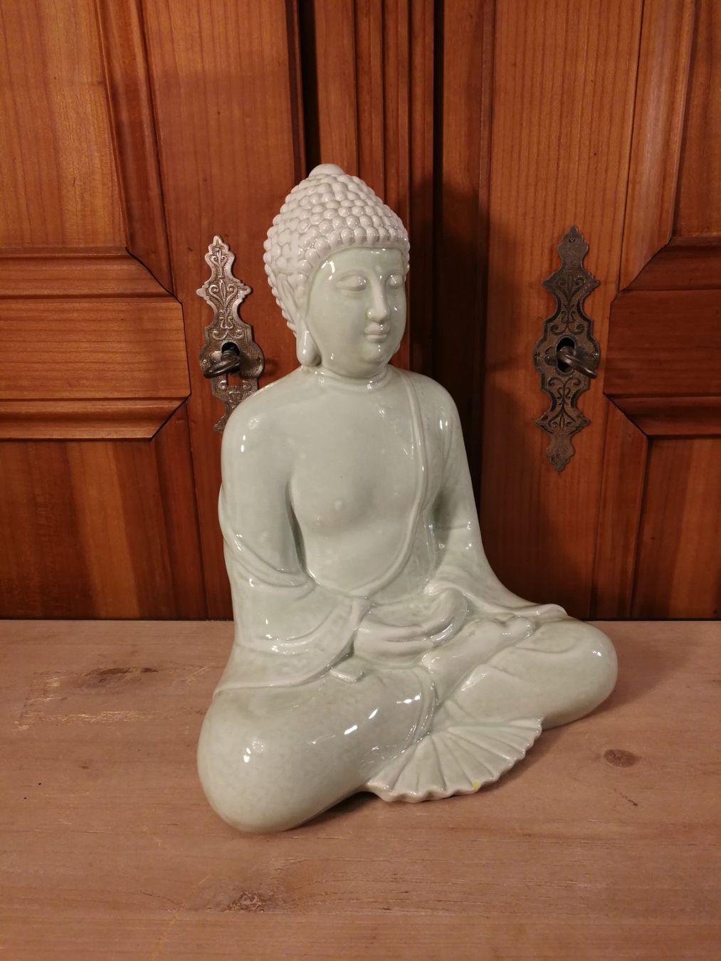 Statuette: Budda sitzend aus keramischem Material – Usato da Wagenhausen venduto da Simbad 2