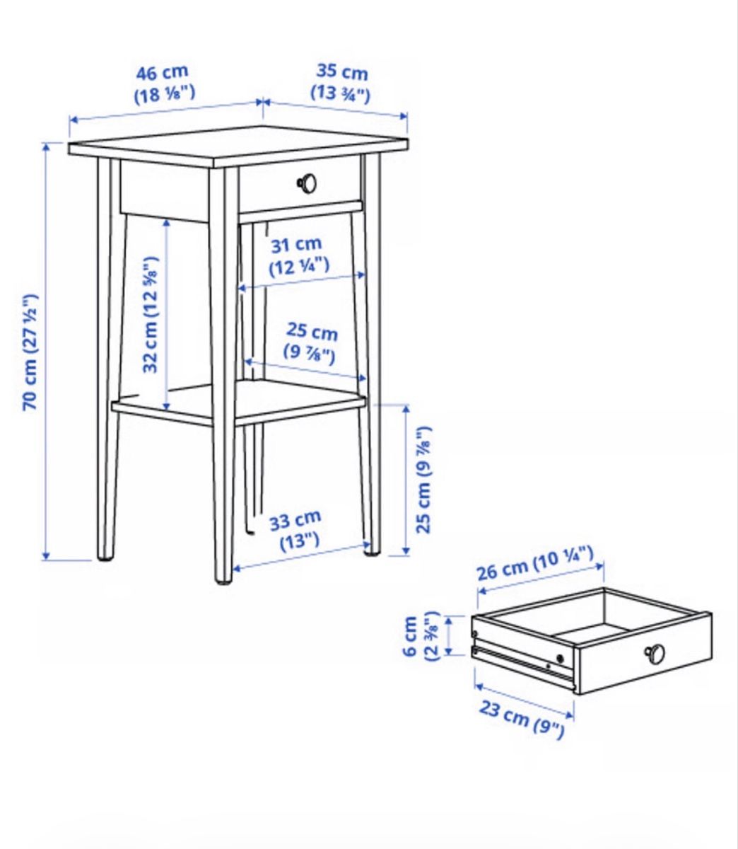 Ikea Comodini: Nachttisch Ikea Hemnes – Usato da Feldbrunnen venduto da Numa93 1