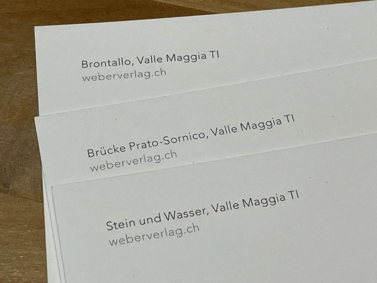 Cartoline postali: 3 AK von Valle Maggia – Nuovo (secondo la descrizione) da Rümlang venduto da euqinom16 1