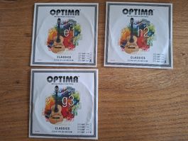 3 Nylonsaiten für Gitarre: g3, h2, e'1