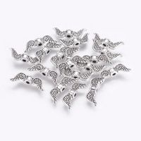 Flügelperlen Antik Silber 18x7x4mm / 20Stück