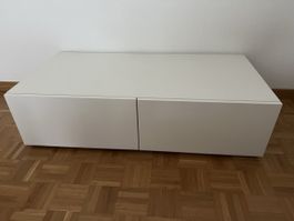 Lowboard weiss mit 2 Schubladen, neuwertig