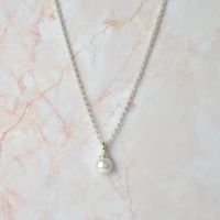 Halskette Silber 925 & Muschelkernperle (SK66.45.CHA43MK)