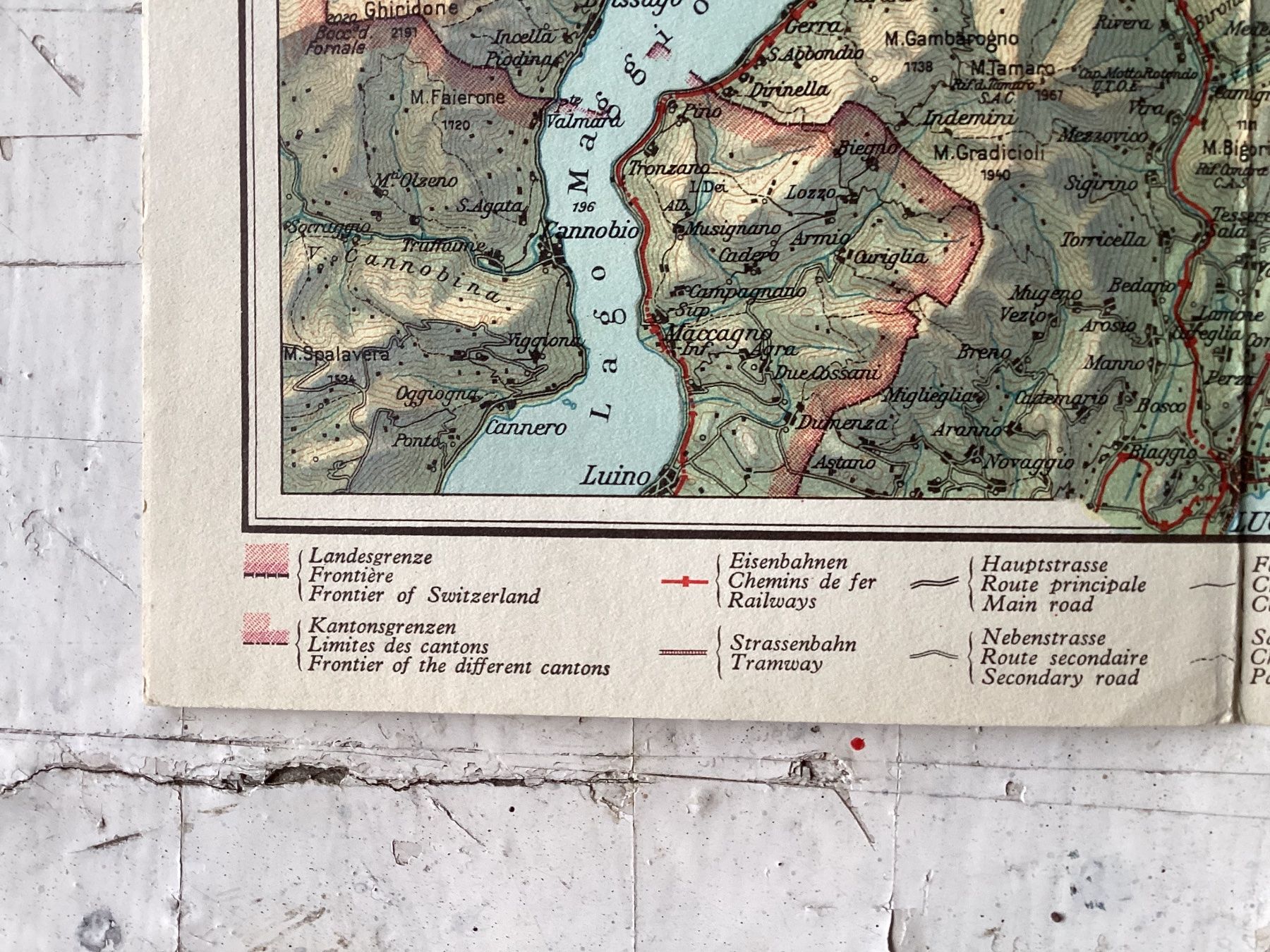 Cartine & Atlanti: Alte Reisekarte Graubünden – Usato da Eglisau venduto da mar_5rn2 7
