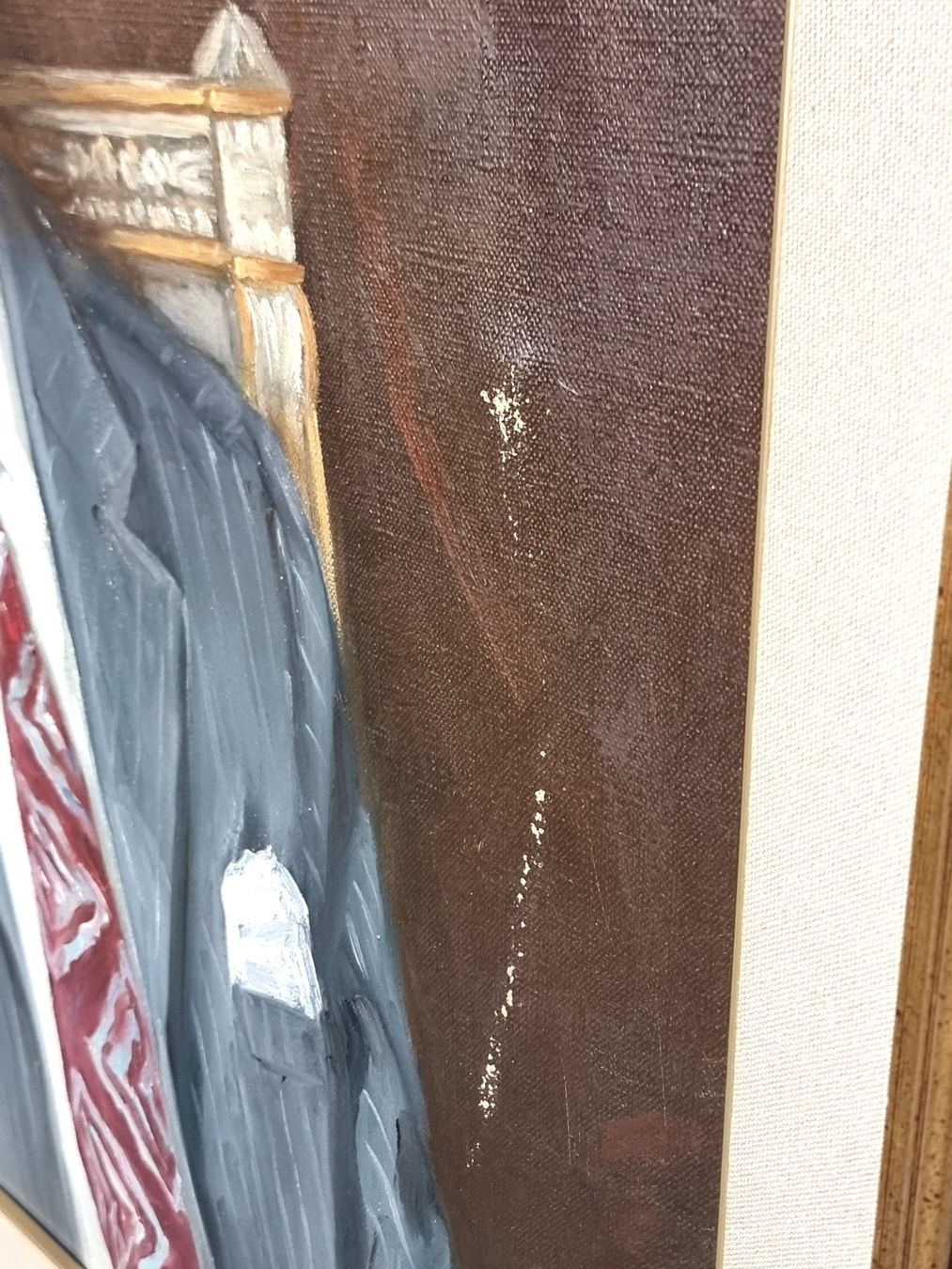 Gemälde: Porträit Mann Gemälde Oel auf Leinwand Gross – Gebraucht aus Zürich von Zuerichparis08 3