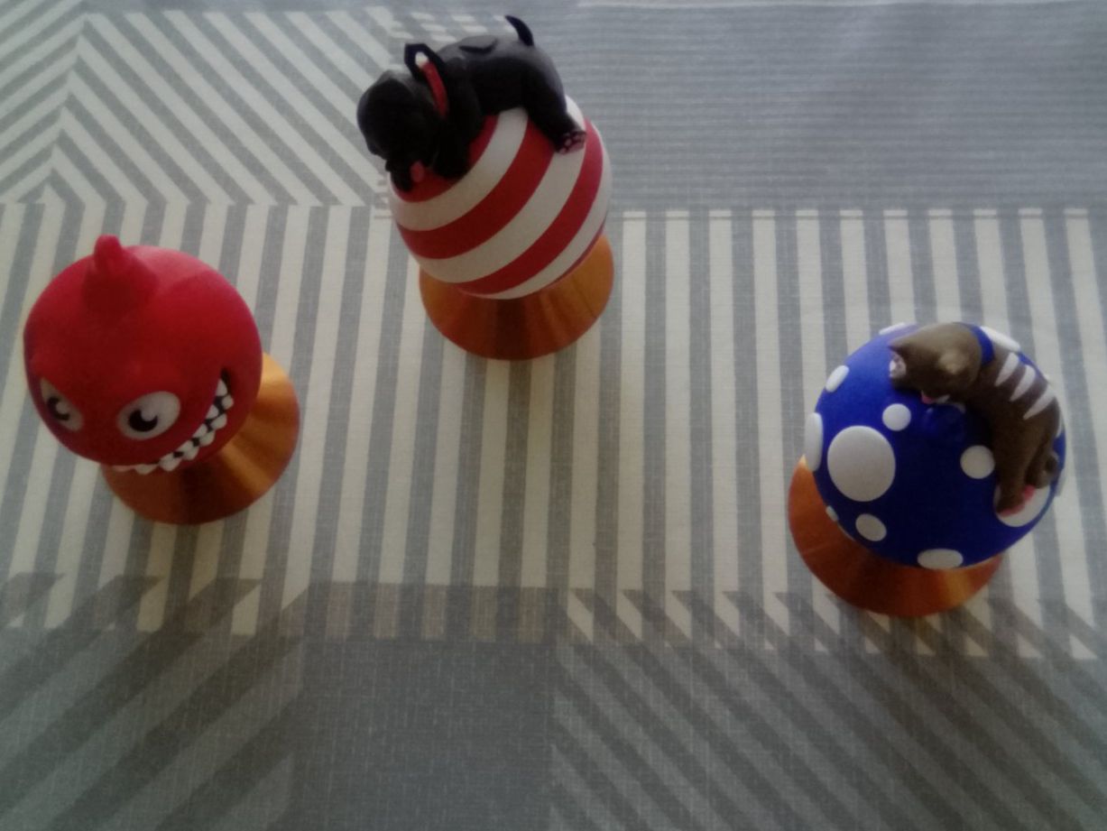 Tutte le decorazioni: 3 Kugeln,Dekoration,Kunststoff – Nuovo (secondo la descrizione) da Hofstetten SO venduto da wer_52gh 1