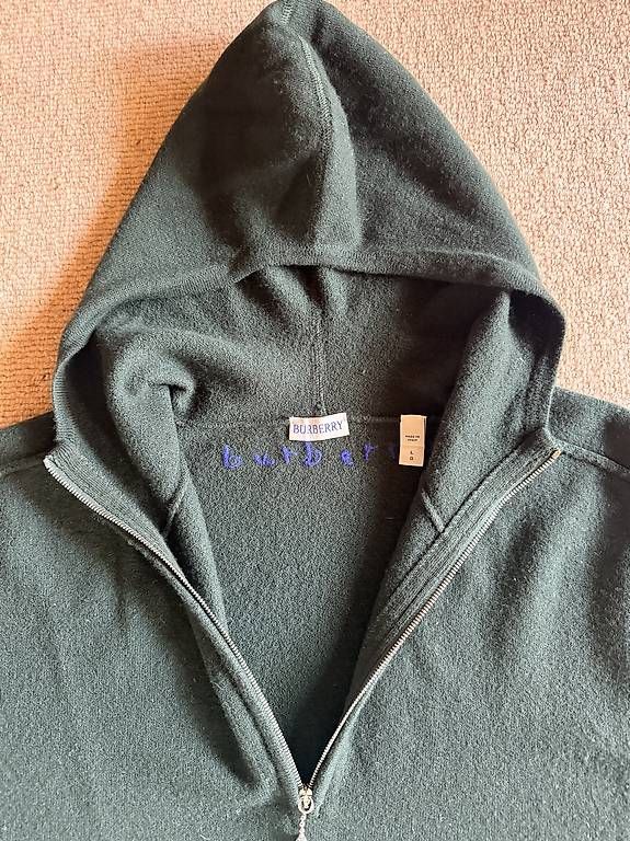 Maglioni & Felpe: Burberry Herren Wollpullover, grün – Usato da Rougemont venduto da Kosmo0272