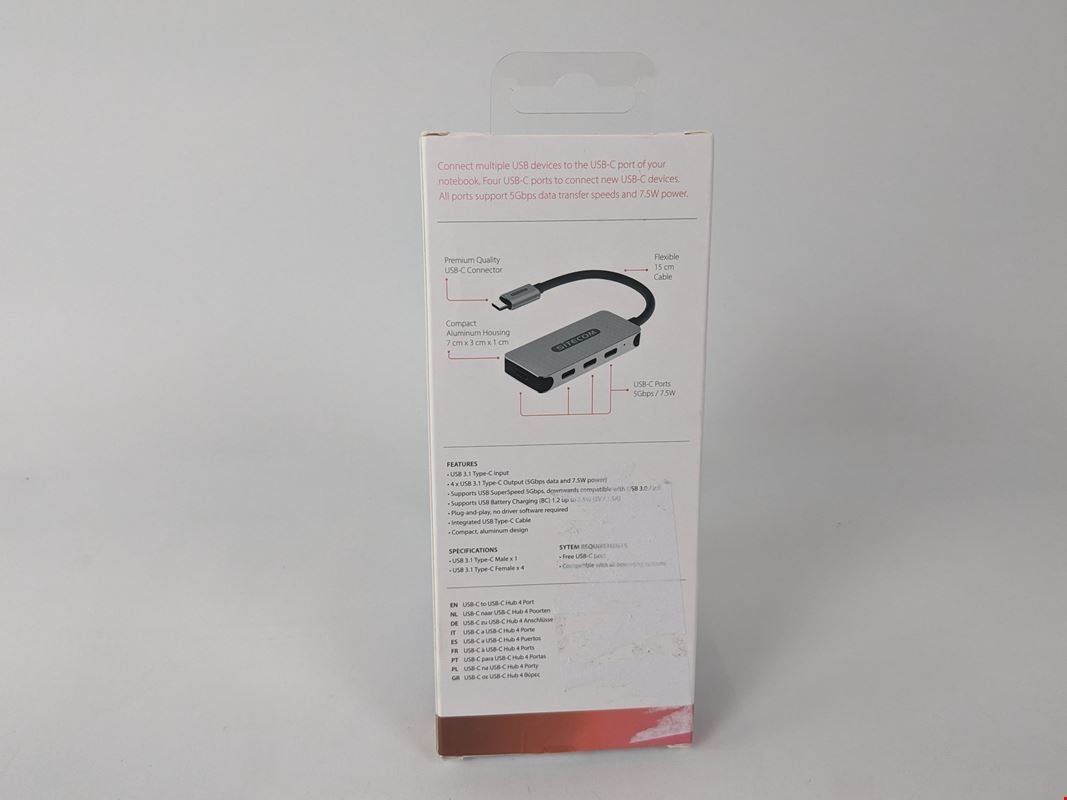 Hub & Switch: SITECOM CN-385 USB Hub, 4 Port, Silber – Nuovo (secondo la descrizione) da Dintikon venduto da Restwert_Dintikon 4