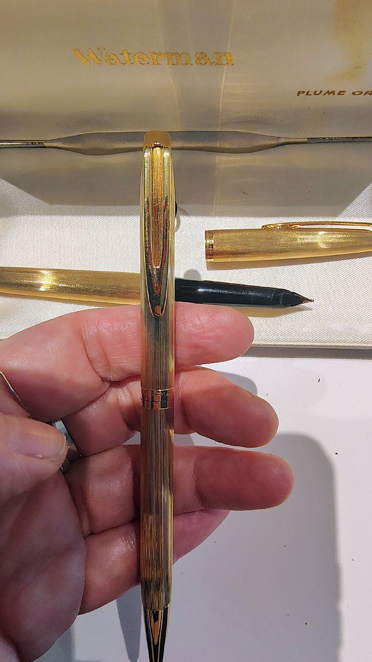 Waterman Sonstiges Schreiben & Zeichnen: Plume vintage avec sa boite plaqué or – Gebraucht aus Puidoux von Sophia70 7