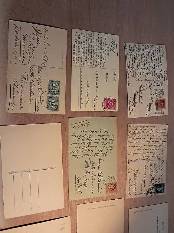 Cartoline postali: Pz 9 vecchie cartoline ,con francoboollo  1920 , – Usato da Figino venduto da cau_pcd6 2