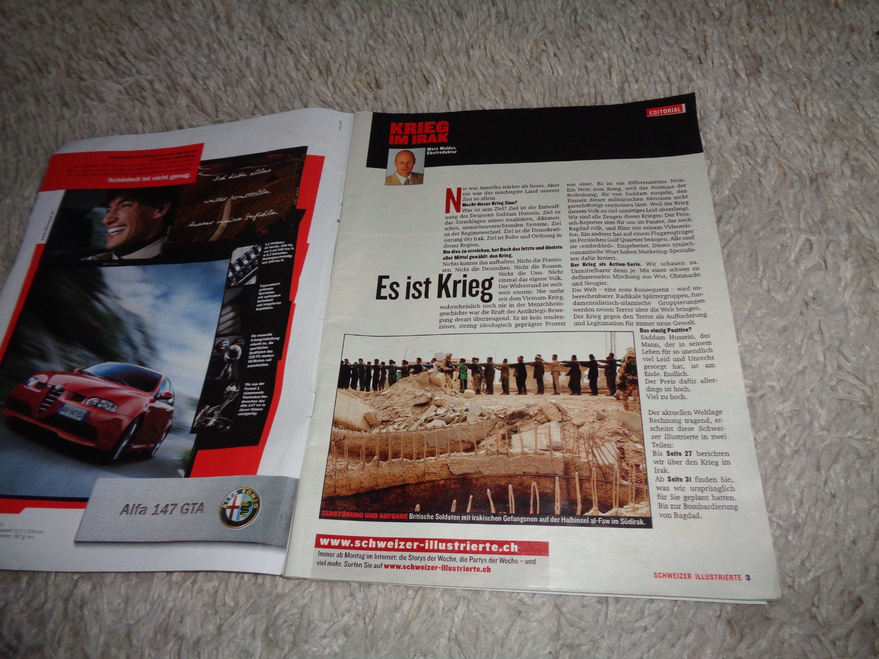 Riviste & Magazine: *** Schweizer Illustrierte *** / Krieg im Irak / 2003 – Usato da Othmarsingen venduto da Leuchtturmlady 1