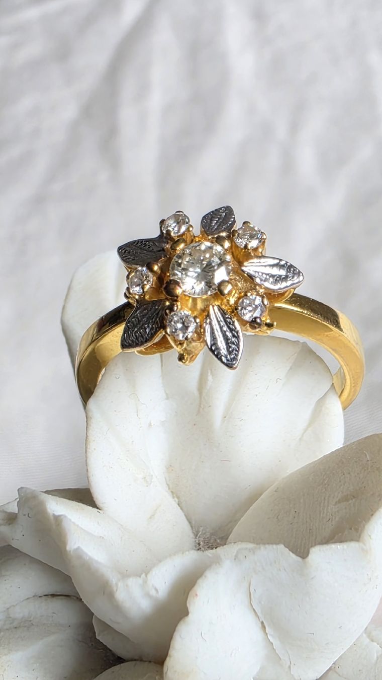 Anelli: Gold Ring 18 karat mit Diamanten – Nuovo (secondo la descrizione) da Effretikon venduto da rinuom01 7