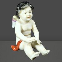 👼 Volkstedt Putto Engel Porzellan um 1930 ✨
