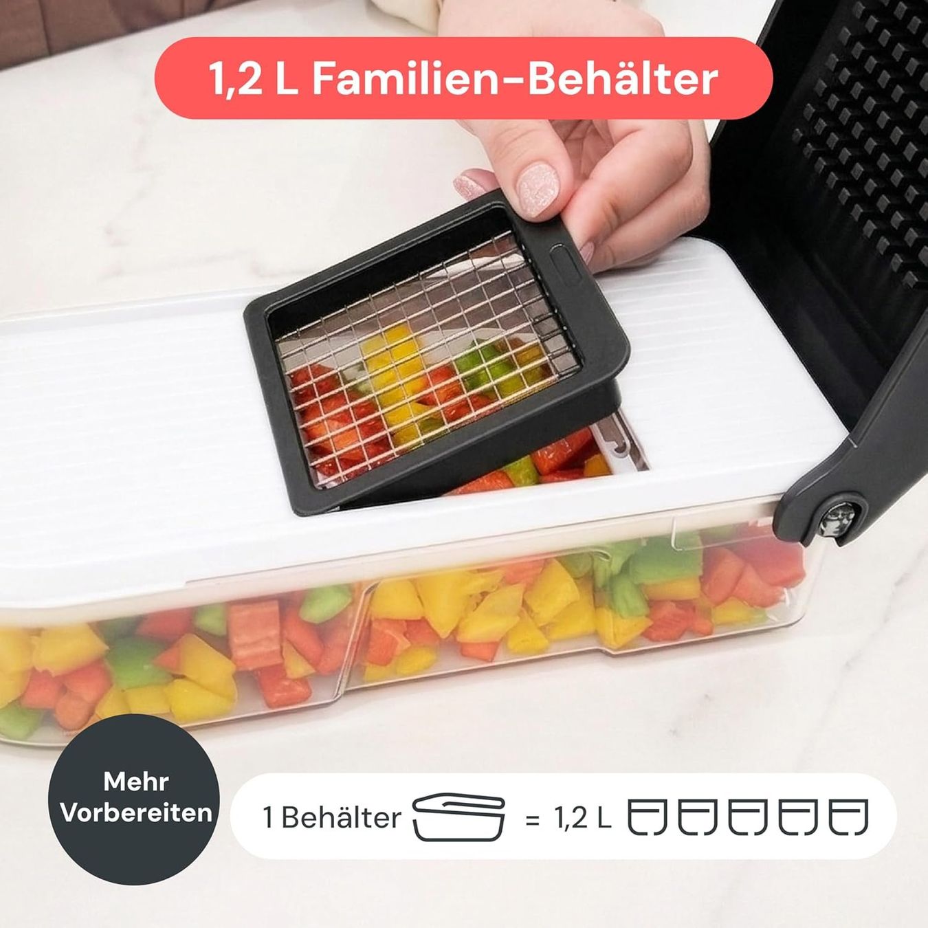 Elettrodomestici da cucina: Gemüseschneider Set mit Mandoline und Auffangbehälter – Nuovo e nell'imballaggio originale da St. Gallen venduto da sch_zsz7 5