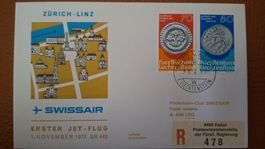 Swissair Zürich - Linz 31.10.1977