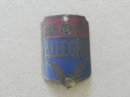 Allegro Velo Rad Marken Schild Emblem Neuchatel NE ca. 1940