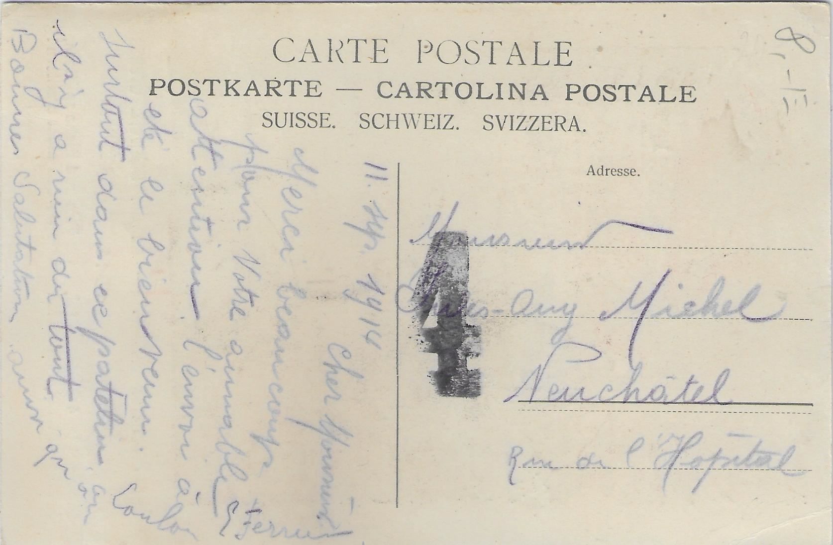 Cartoline postali: Aux Frontieres suisse - An der schweiz. – Usato da Ettingen venduto da Kartenplanet 1