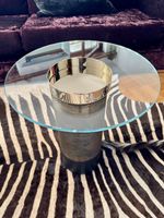 Haumea-T by Gallotti & Radice Clubtisch runde kristallplatte