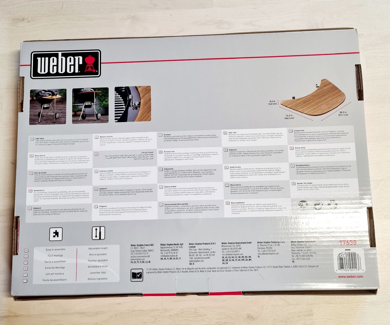 Weber Griglie: Weber Table de travail pour barbecue – Nuovo e nell'imballaggio originale da Bremblens venduto da Ampoule_jaune 3