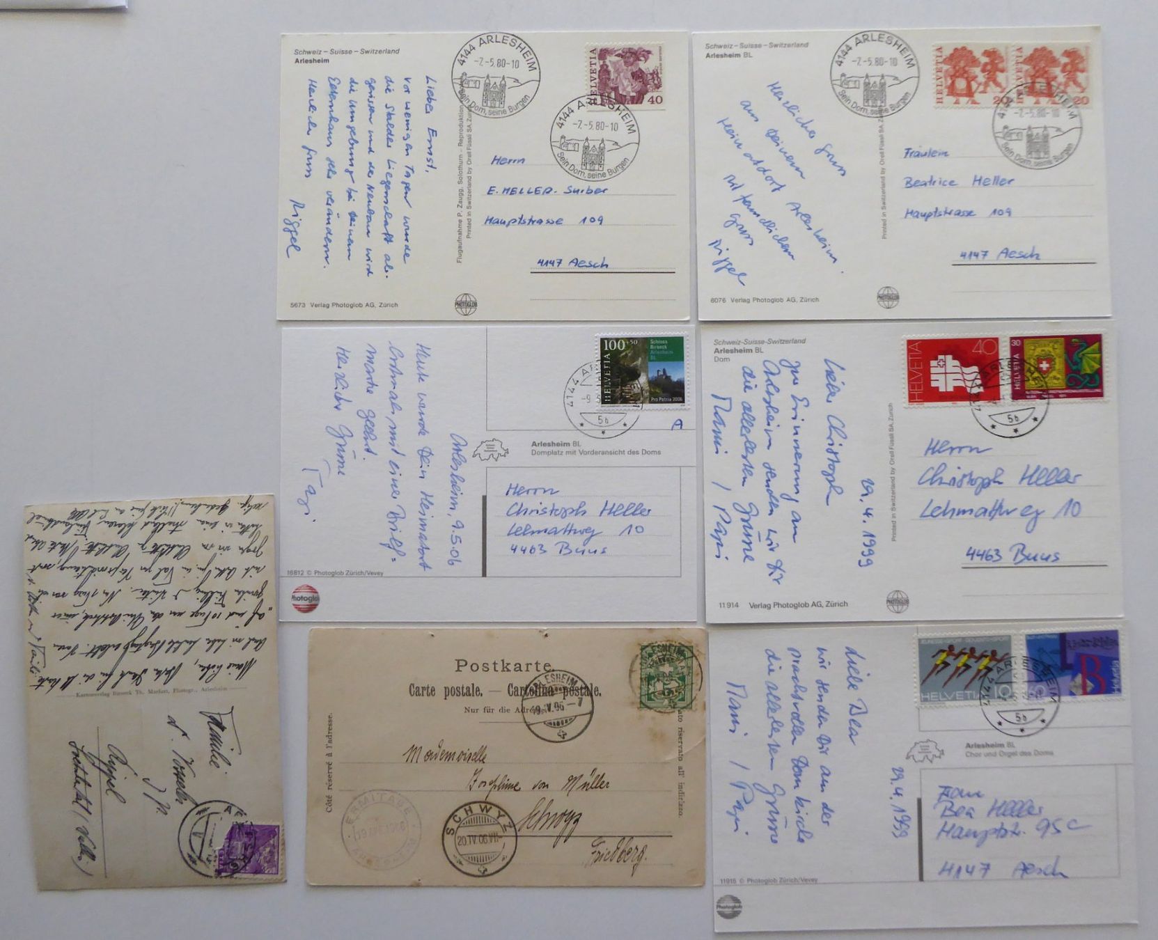 Cartoline postali: Arlesheim diverse Ansichten – Usato da Aesch BL venduto da Kauri1 1