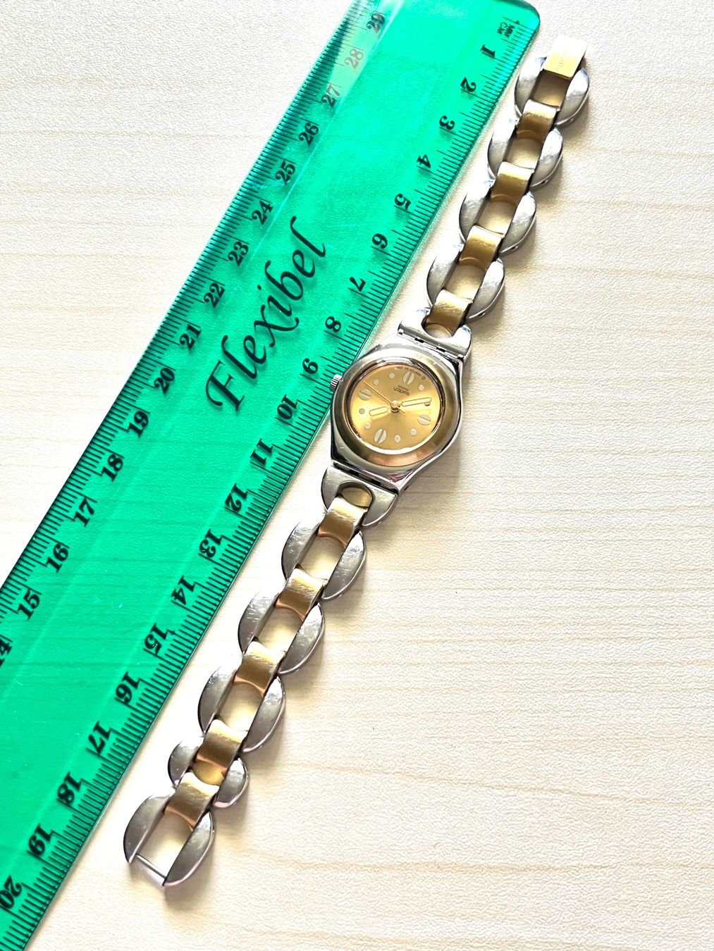 Swatch Orologi: Swatch Damenuhr goldfarben – Usato da Grenchen venduto da chththl 9