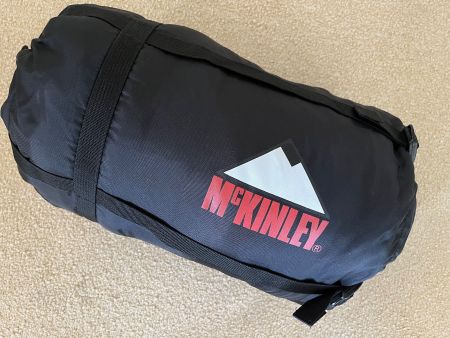 Kompressionspacksack, Mc Kinley, 38x20cm, schwarz, fabrikneu