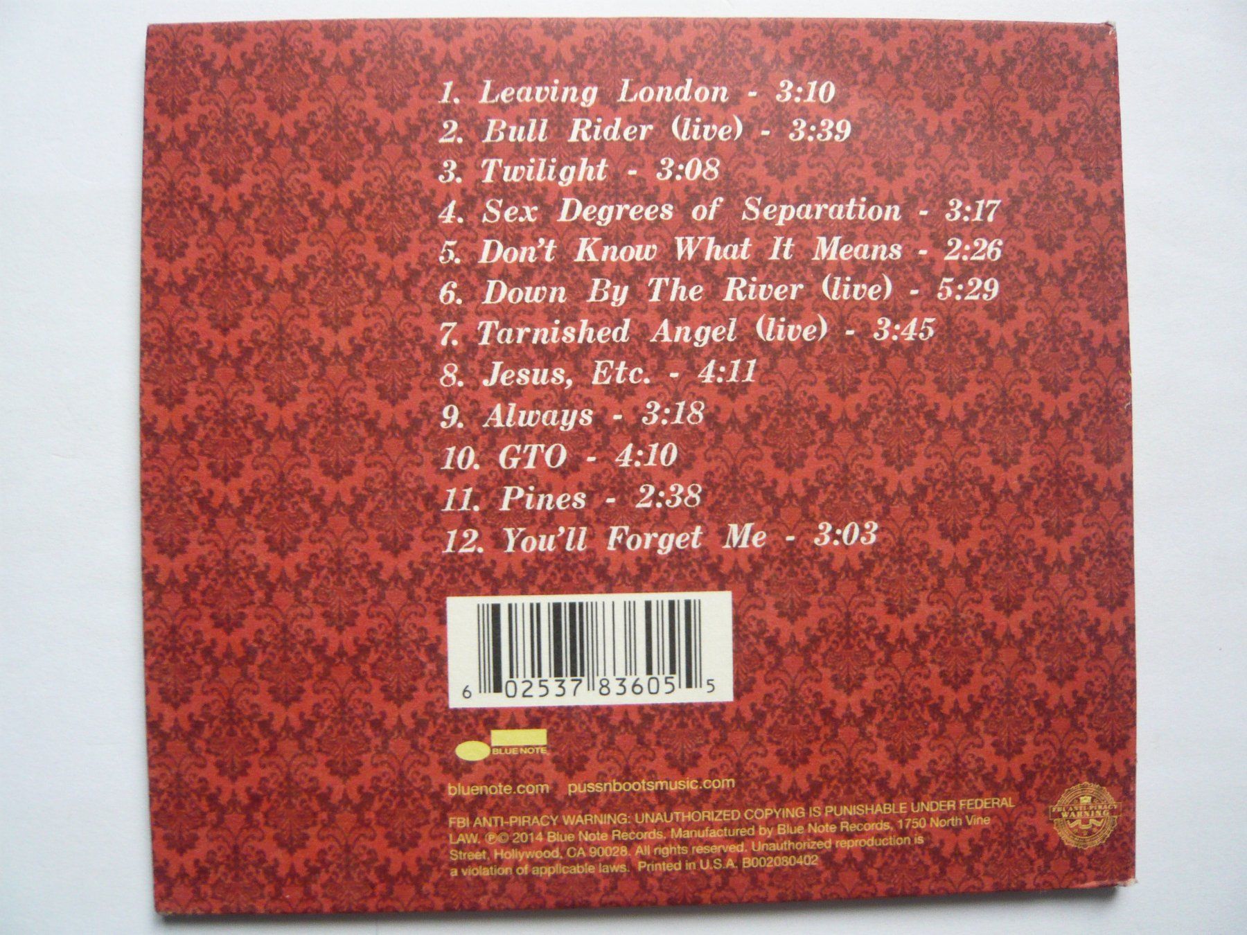 CD: PUSSNBOOTS No Fools, No Fun – Usato da Winterthur venduto da Cajun 2