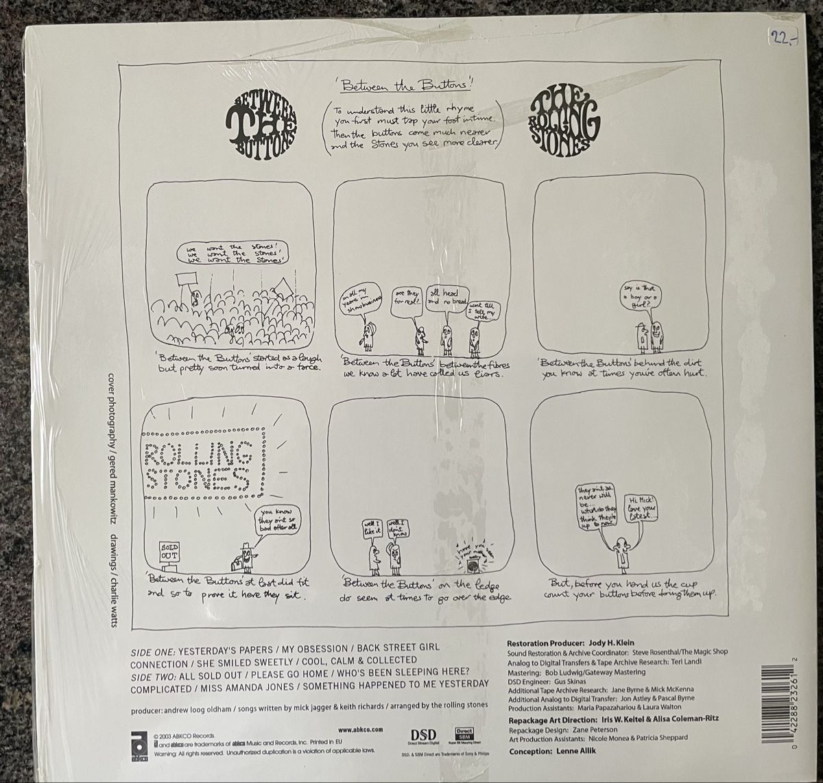 Dischi in vinile: Rolling Stones - Between the Buttons - ABKCO Vinyl LP – Usato da Olten venduto da Bluespapst 1