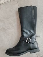 Bottes d'hiver élégantes en imitation cuir noir, taille 39