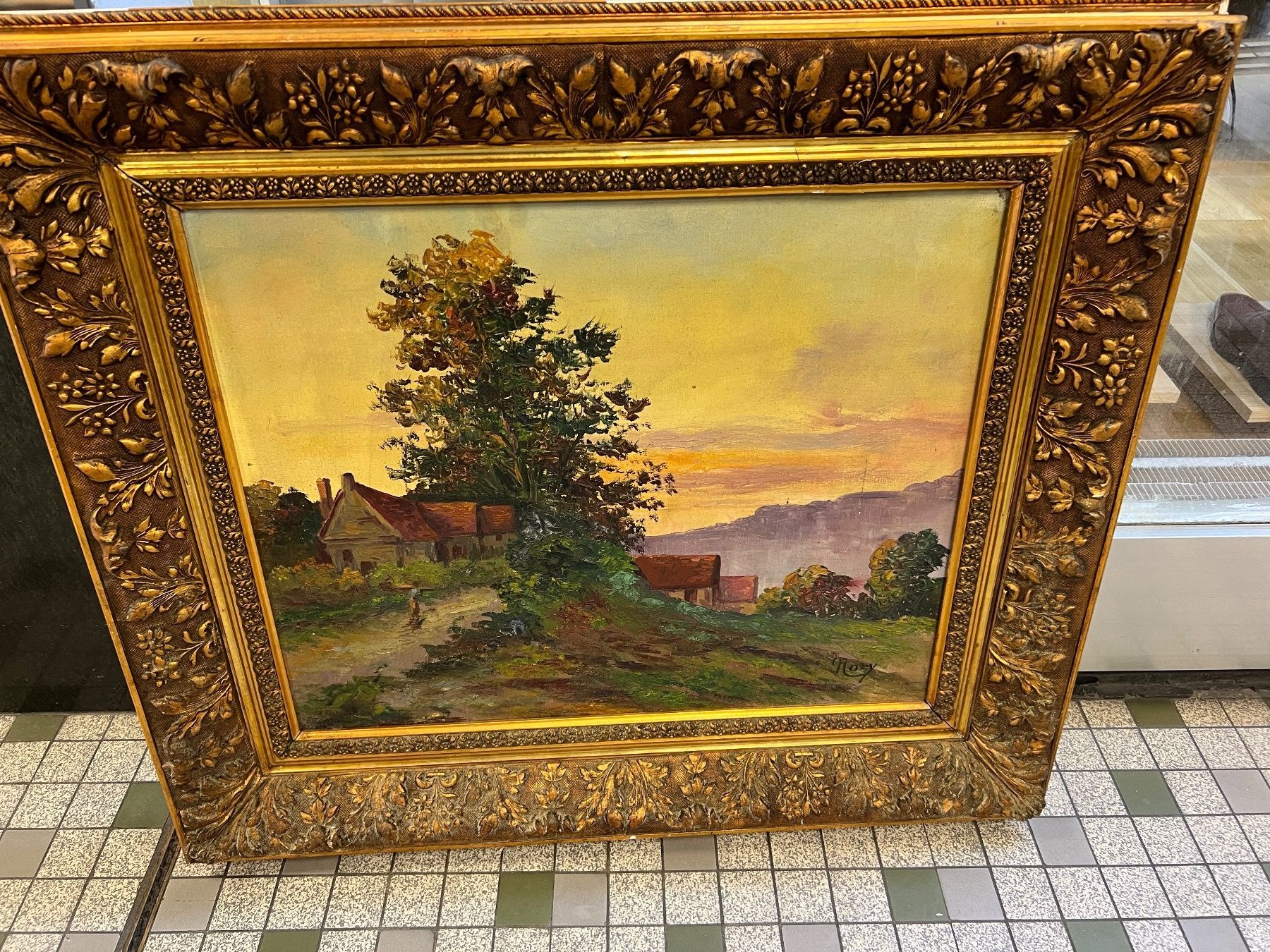Gemälde: GRANDE HUILE SUR TOILE SIGNÉE – Gebraucht aus Genève von Qanil77