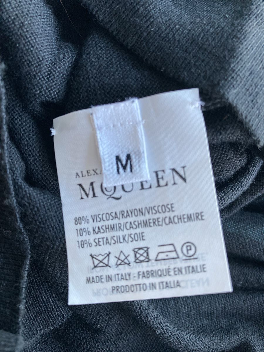 Alexander Mcqueen Vestiti: Alexander McQueen Cocktail Kleid, schwarz, Strickware, Gr. S – Usato da Zürich venduto da elegantissima 8