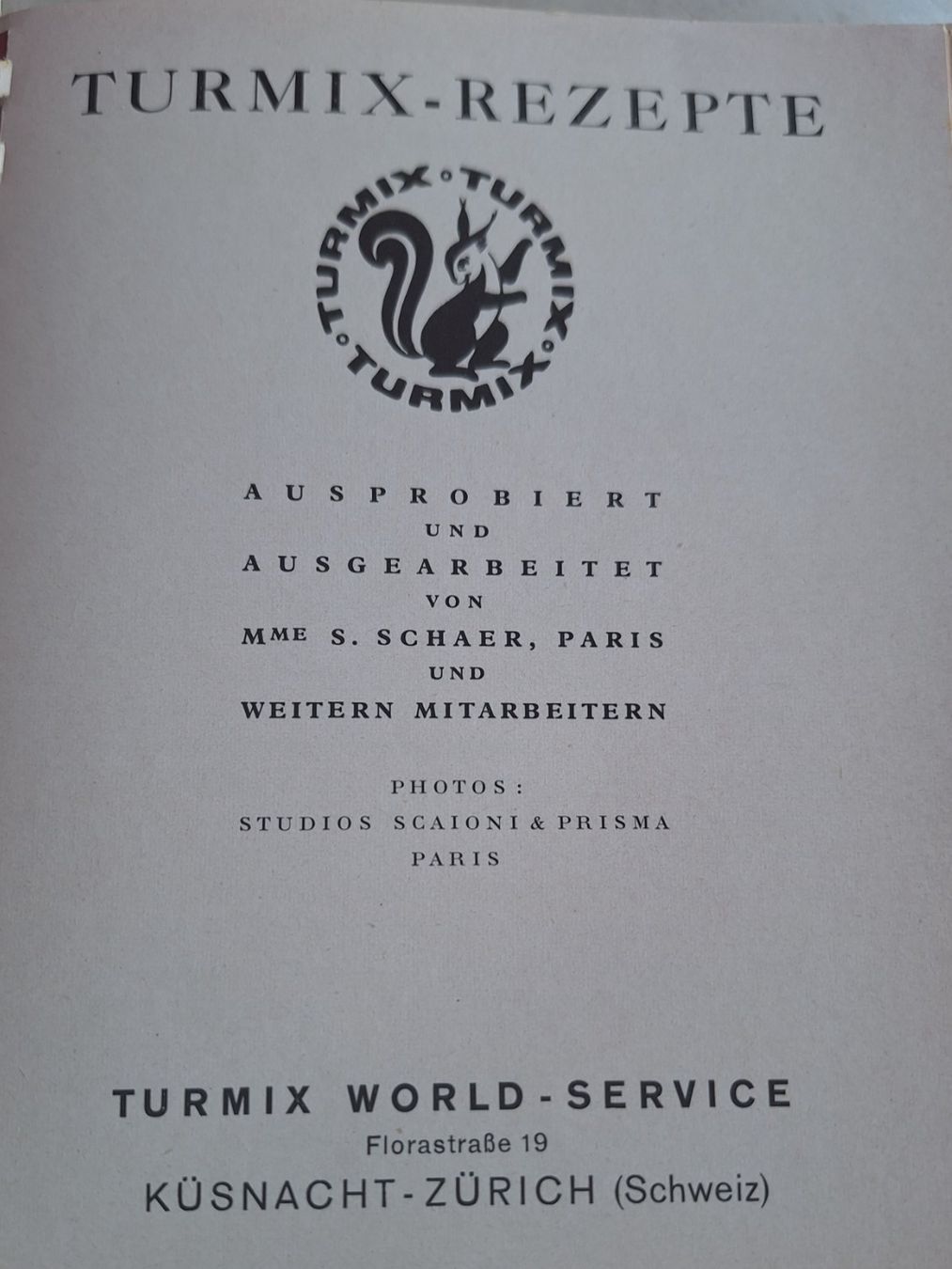 Bücher: VITAGE TURMIX KOCHBUCH 1952 – Gebraucht aus Huttwil von Kunterbuntli 2