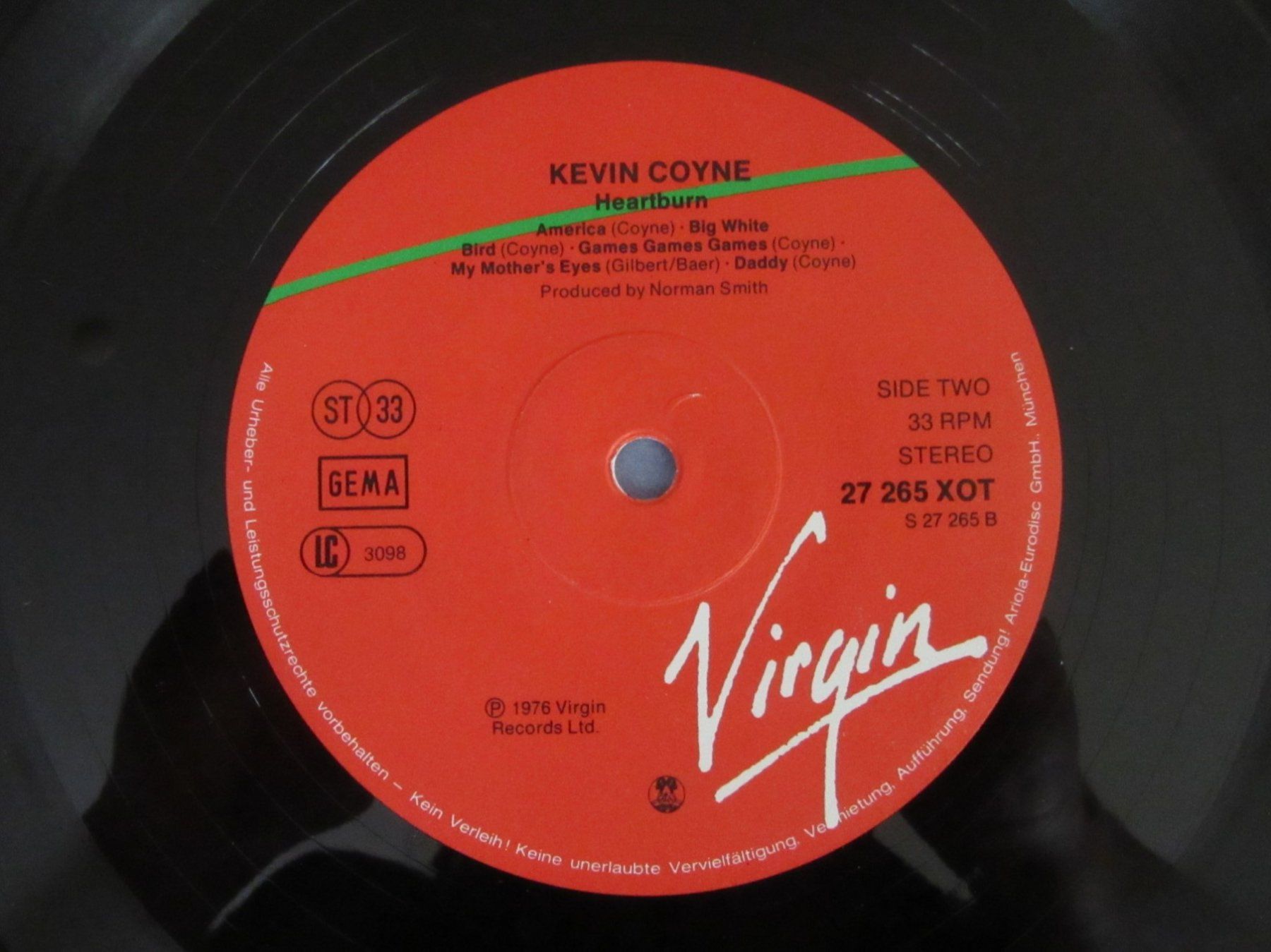 Dischi in vinile: Langspielplatte KEVIN COYNE - HEARTBURN – Usato da Degersheim venduto da Tforelle 7