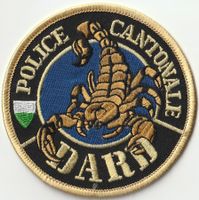 Abzeichen Police Cantonale DARD Skorpion neu Stoff.