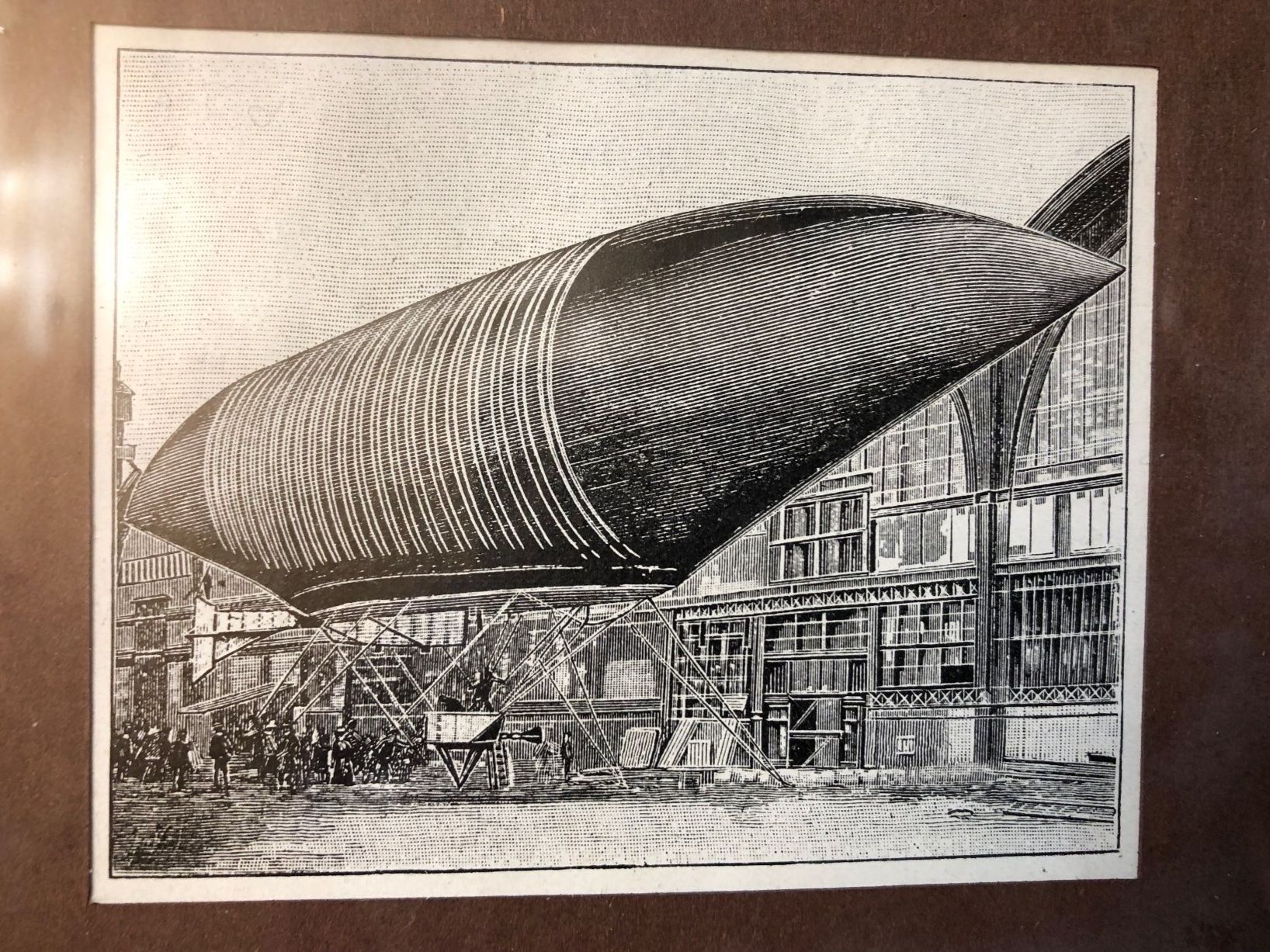 Grafica & Litografie: Antikes Bild: Lebaudys Luftschiff, Lithografie 1904 – Usato da Rothenburg venduto da Roelliluzern 1