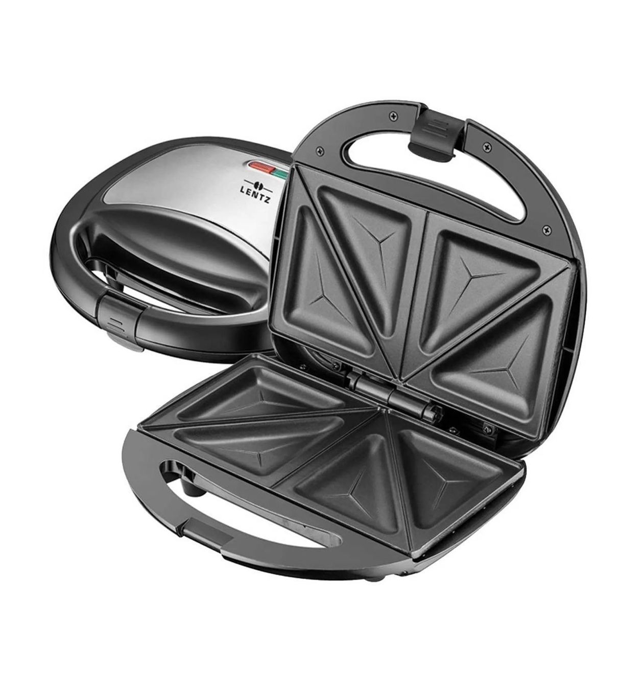 Küchengeräte: LENTZ Sandwich-Maker Schwarz/silber 750 Watt – Neu und originalverpackt aus Basel von Seifehuesli